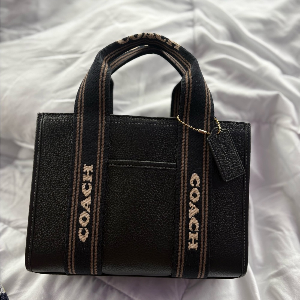 Coach Black and Tan Tote Bag